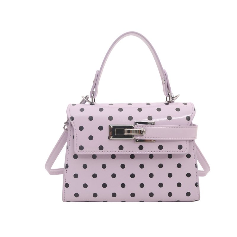 Polka Dot Top-Handle Crossbody Kelly Bag view 10