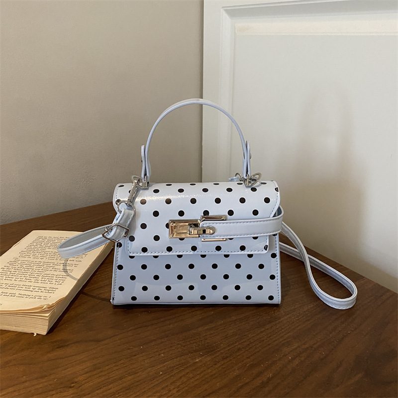 Polka Dot Top-Handle Crossbody Kelly Bag view 3