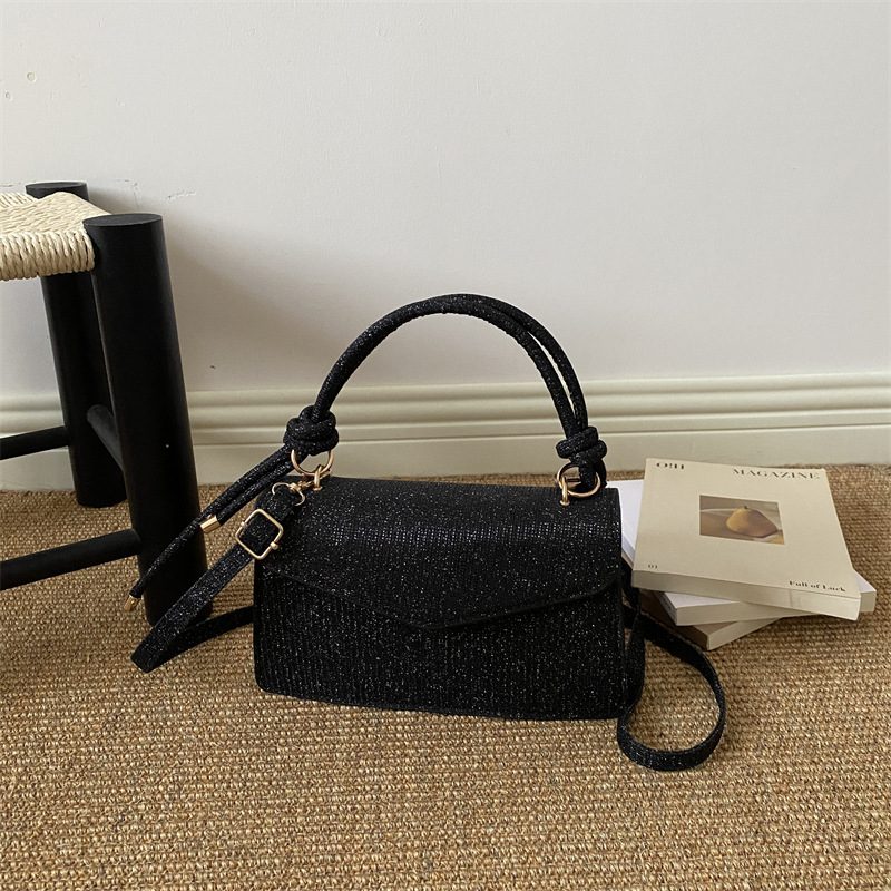Top-Handle Small Square Crossbody Shoulder Bag view 3