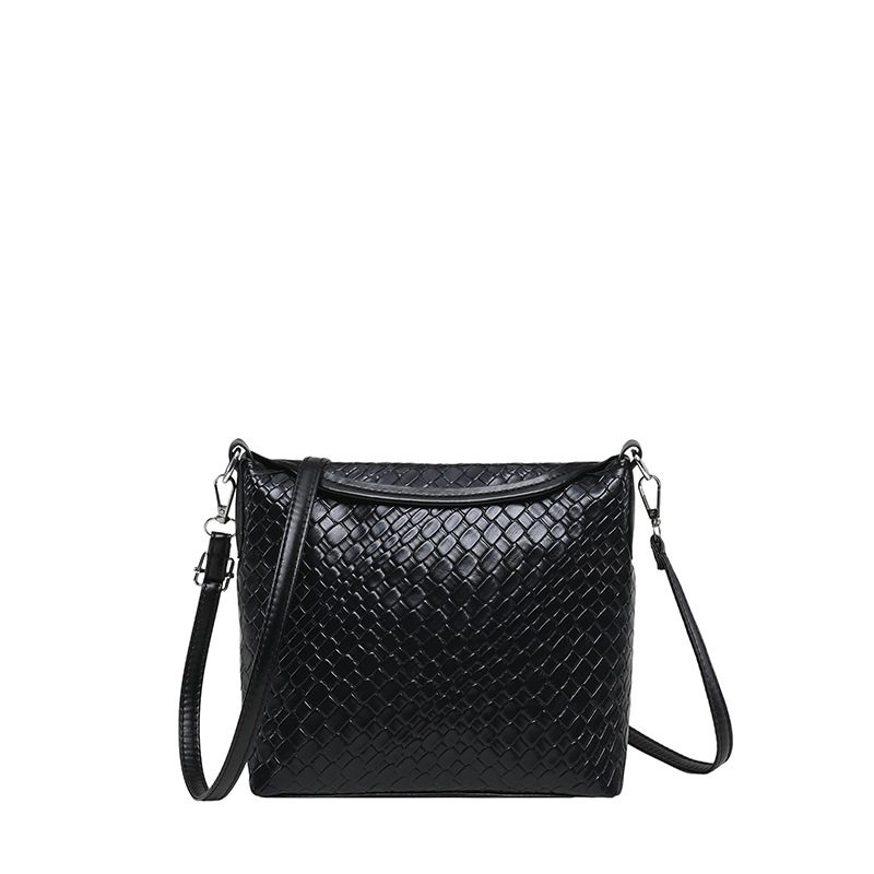 Woven Crossbody Top-Handle Shoulder Bag view 6