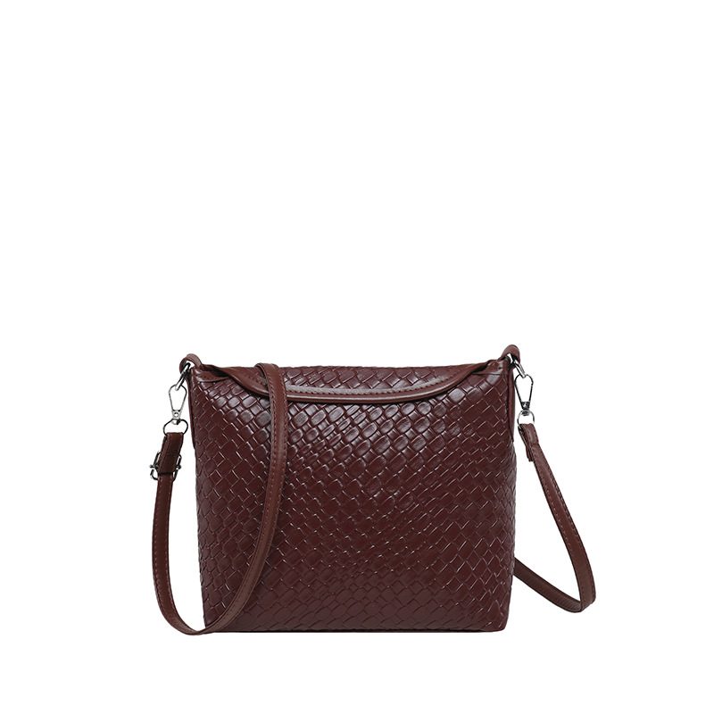 Woven Crossbody Top-Handle Shoulder Bag view 7