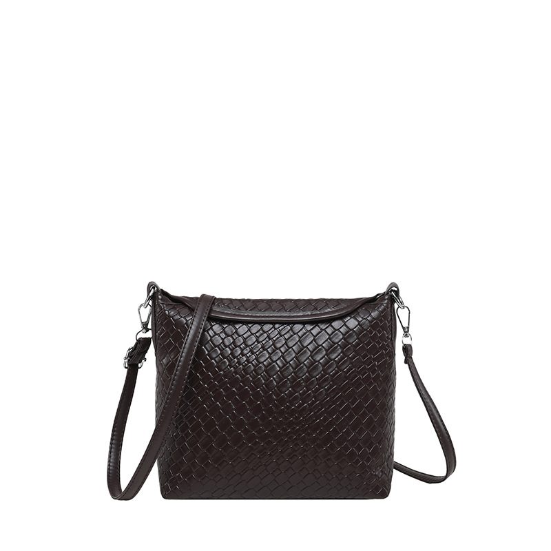 Woven Crossbody Top-Handle Shoulder Bag view 9