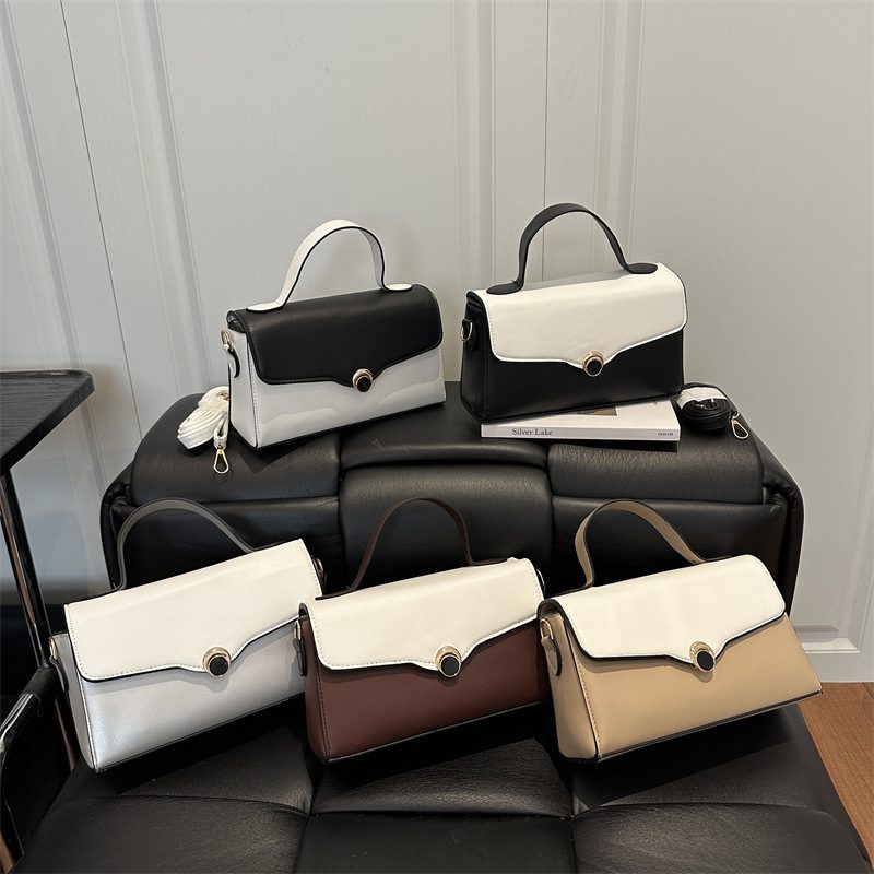 Textured Top-Handle Crossbody Shoulder Bag