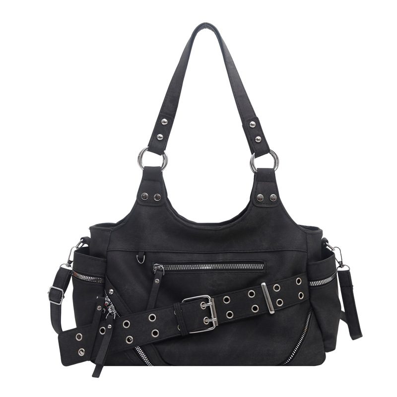 Studded Crossbody Top-Handle Shoulder Bag Large Capacity view 7