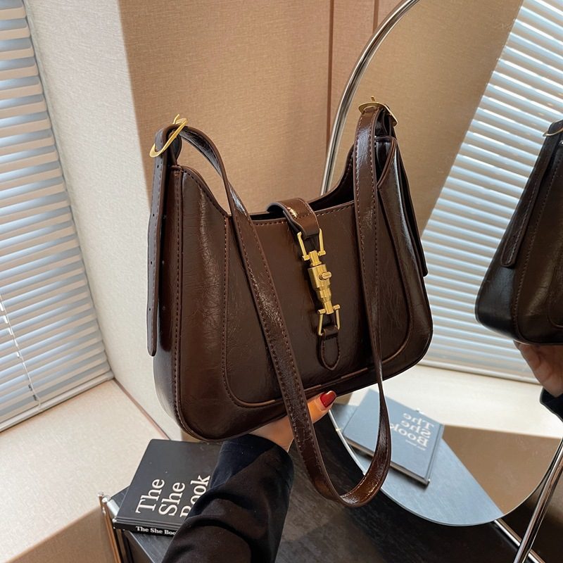 Solid Color Minimalist Shoulder Crossbody Bag