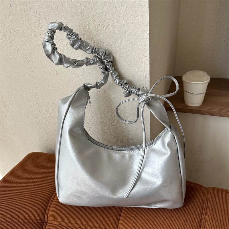 Ruched Cloud Crossbody Shoulder Bag view 3