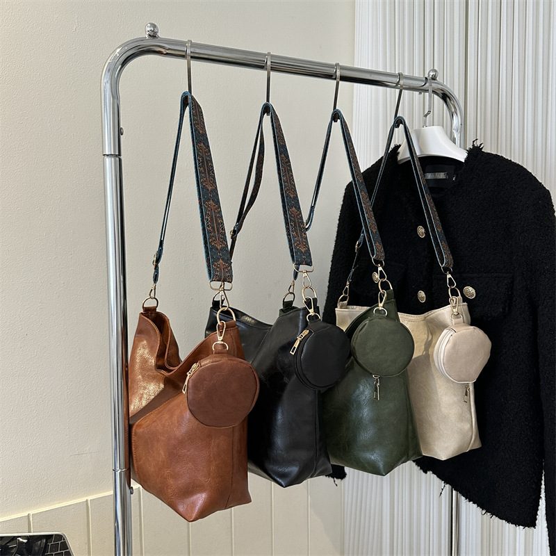 Bohemian Color Block Strap Crossbody Bag view 2