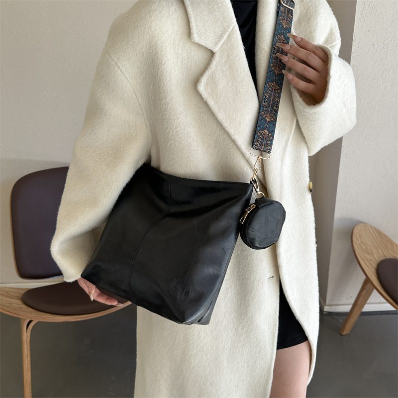 Bohemian Color Block Strap Crossbody Bag view 4
