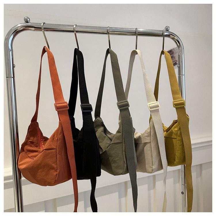 Minimalist Solid Color Crossbody Bag