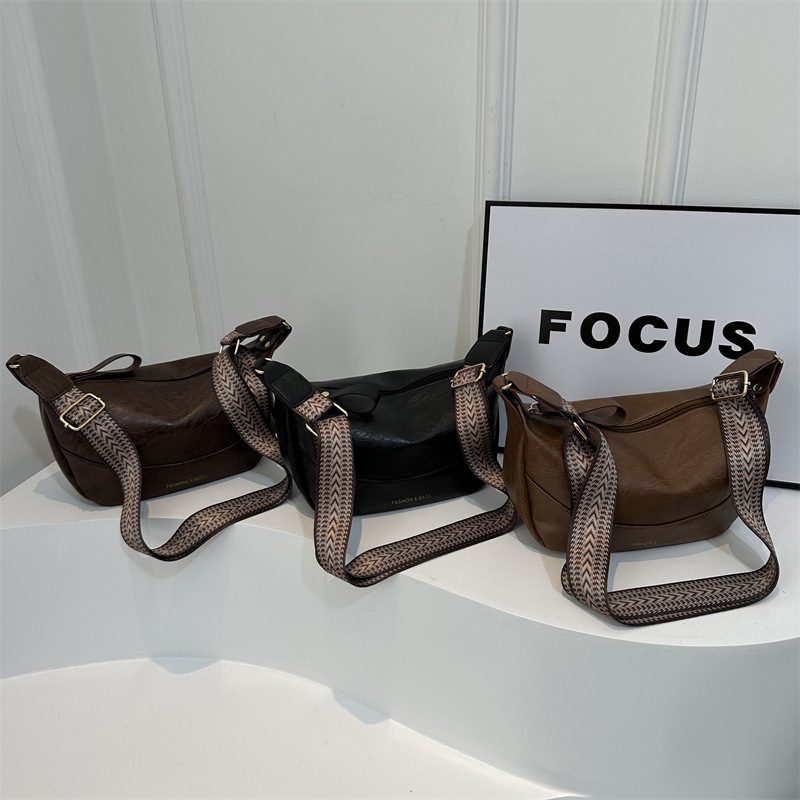 Soft PU Dumpling Crossbody Bag