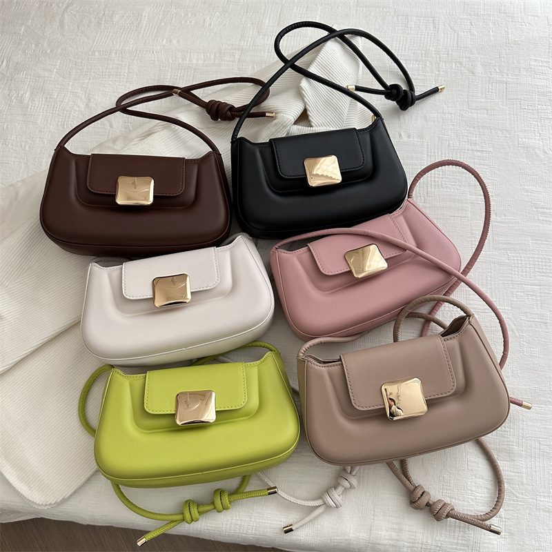 Minimalist Textured Shoulder Crossbody Bag
