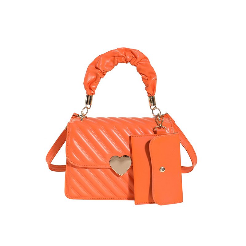Embroidered Stitched Square Crossbody Bag view 12