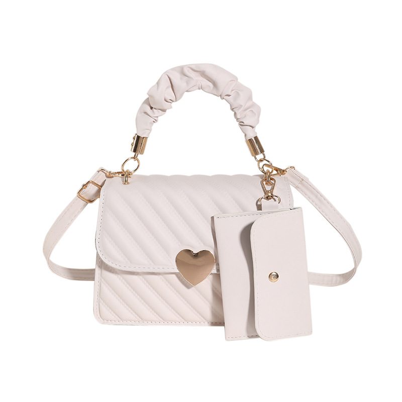 Embroidered Stitched Square Crossbody Bag view 6