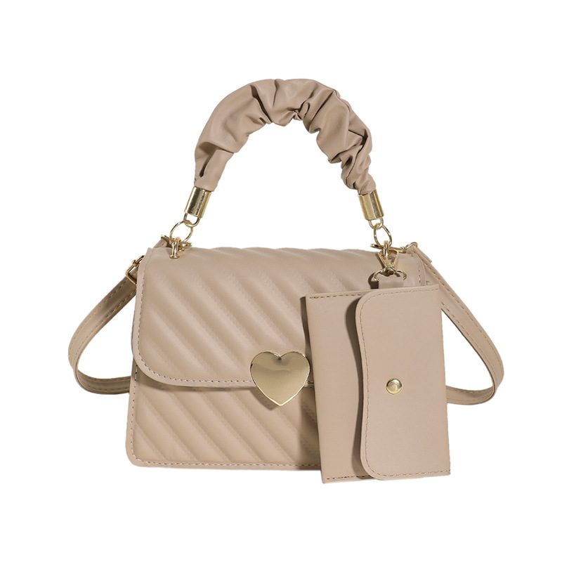 Embroidered Stitched Square Crossbody Bag view 8
