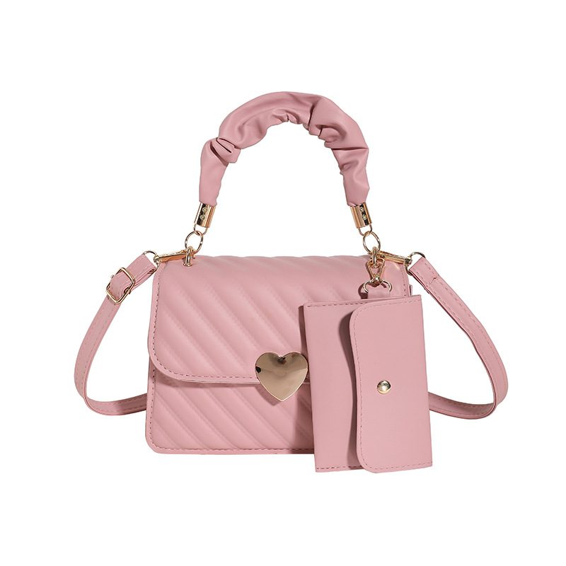 Embroidered Stitched Square Crossbody Bag view 9