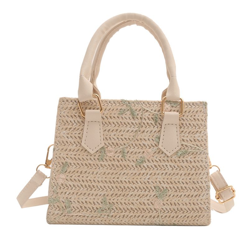 Woven Straw Beach Tote Crossbody Bag view 6