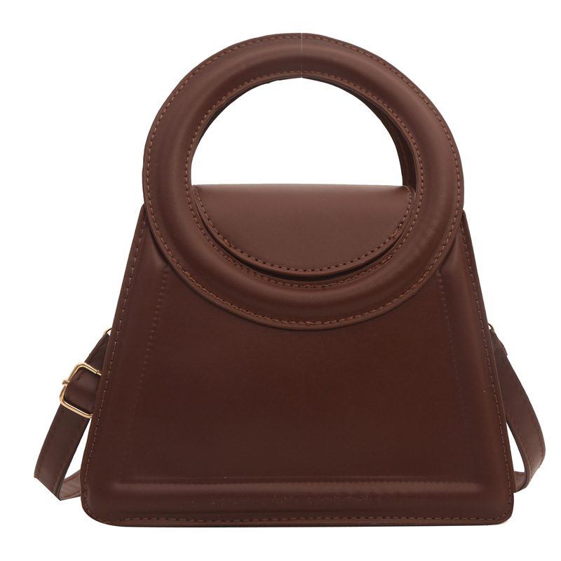 Minimalist Solid Top-Handle Crossbody Bag view 10