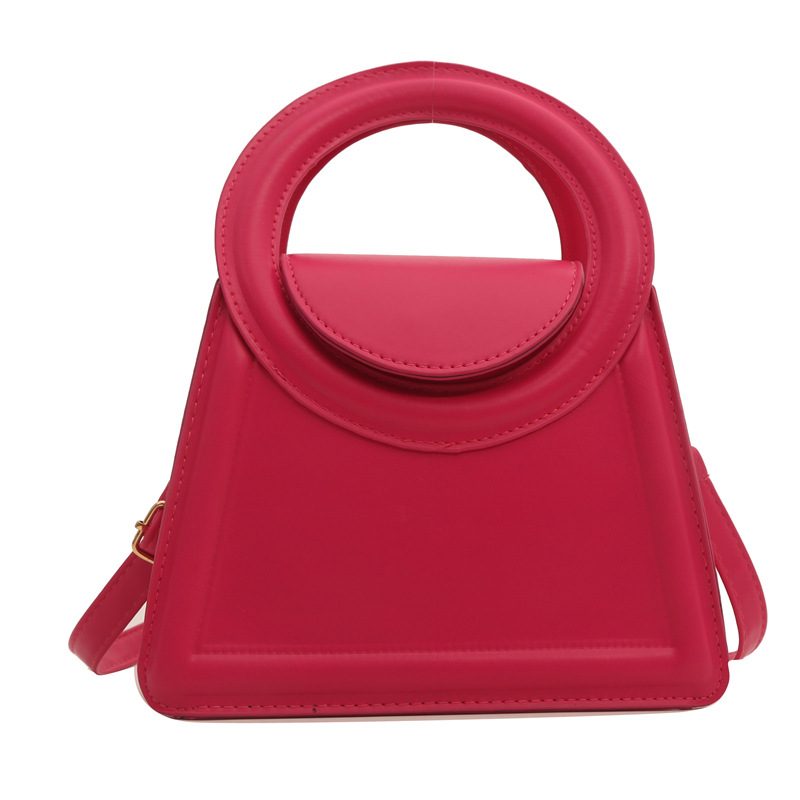 Minimalist Solid Top-Handle Crossbody Bag view 11