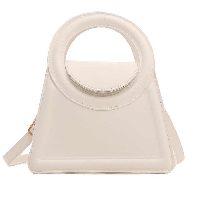 Minimalist Solid Top-Handle Crossbody Bag view 6