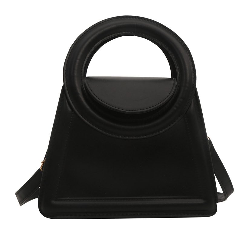 Minimalist Solid Top-Handle Crossbody Bag view 7