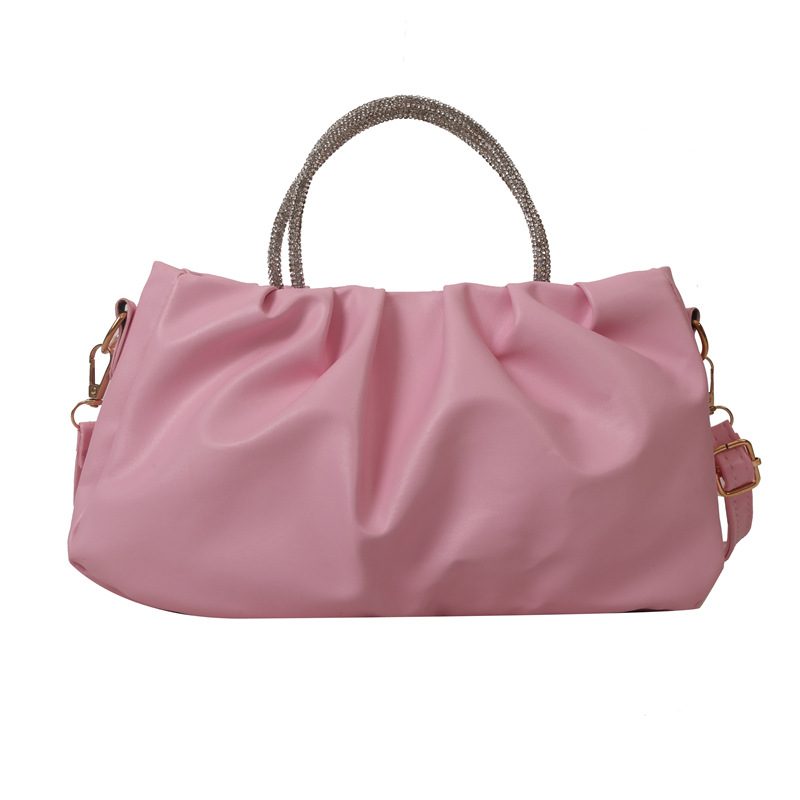 Pearl Chain Cloud Pleated Shoulder Bag view 7