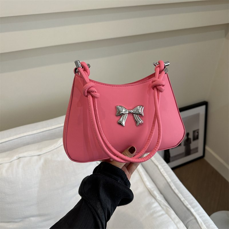 Bow Candy Color Chain Crossbody Bag view 3