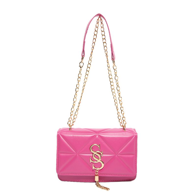 Candy Color Chain Small Square Crossbody Bag view 11