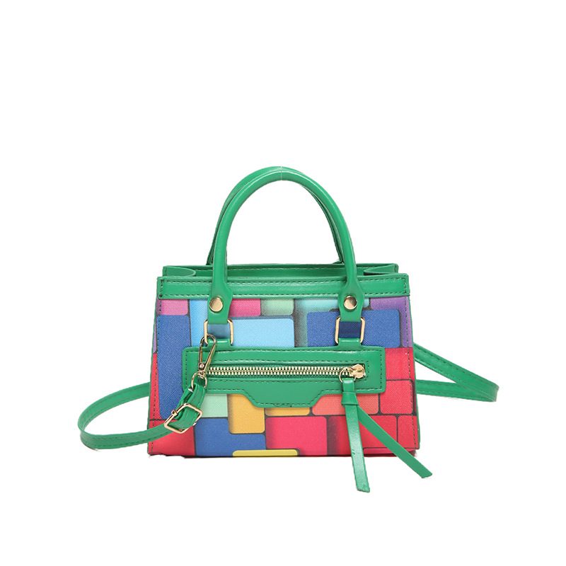 Tas Selempang Kotak Kecil Geometris Blok Warna view 10