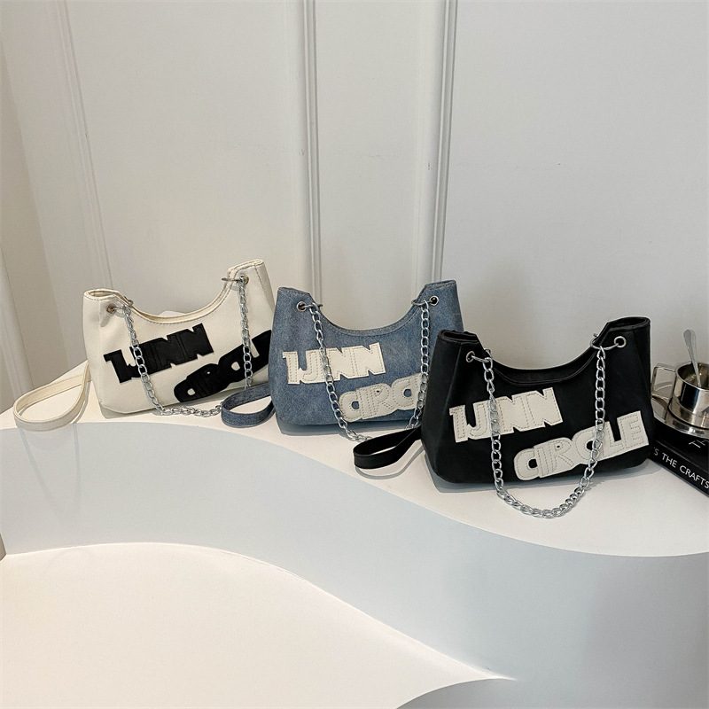 Letter Design Minimalist Shoulder Crossbody Bag
