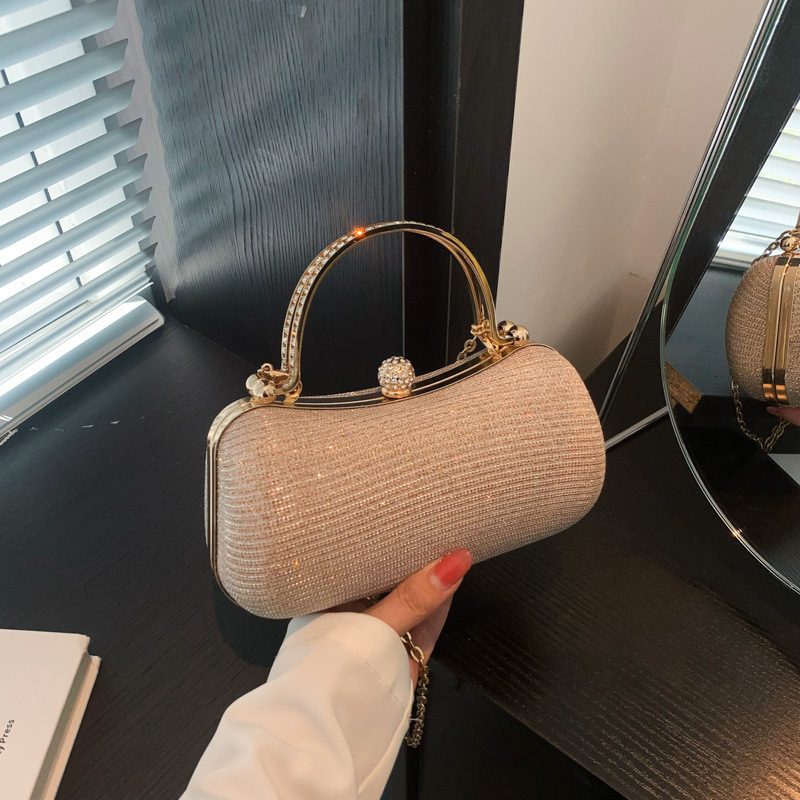 Chain Top-Handle Crossbody Mini Square Bag view 2