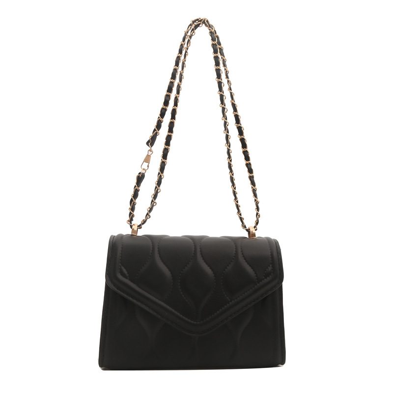 Solid Color Chain Crossbody Mini Square Bag view 5