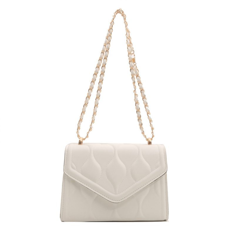 Solid Color Chain Crossbody Mini Square Bag view 6