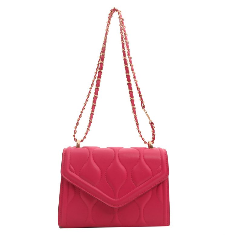 Solid Color Chain Crossbody Mini Square Bag view 7