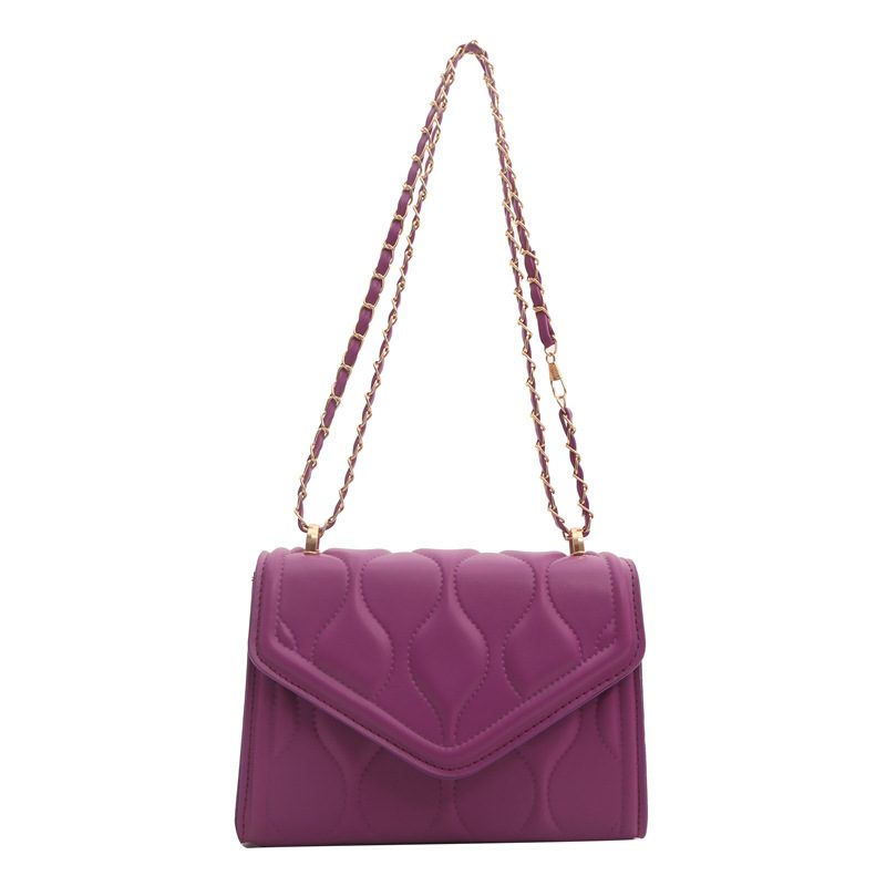 Solid Color Chain Crossbody Mini Square Bag view 9
