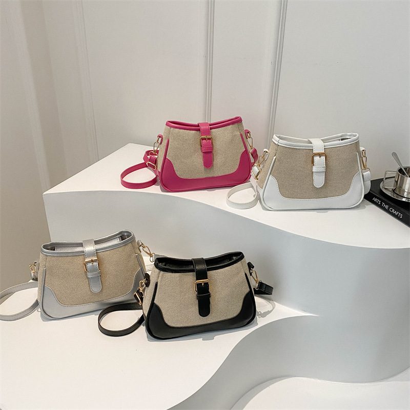Canvas Crossbody Mini Square Bag