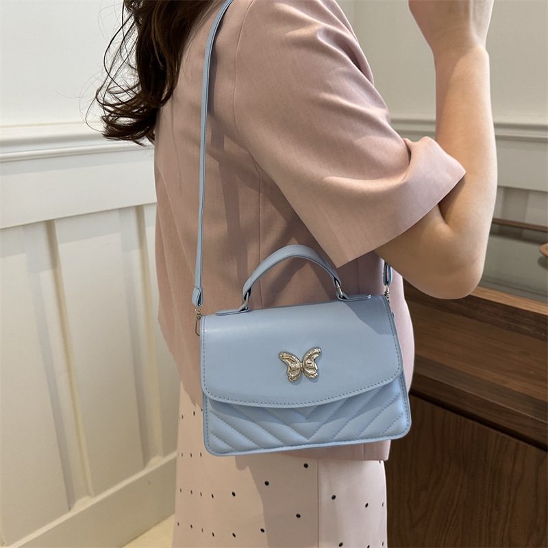 Solid Color Crossbody Mini Square Bag view 2