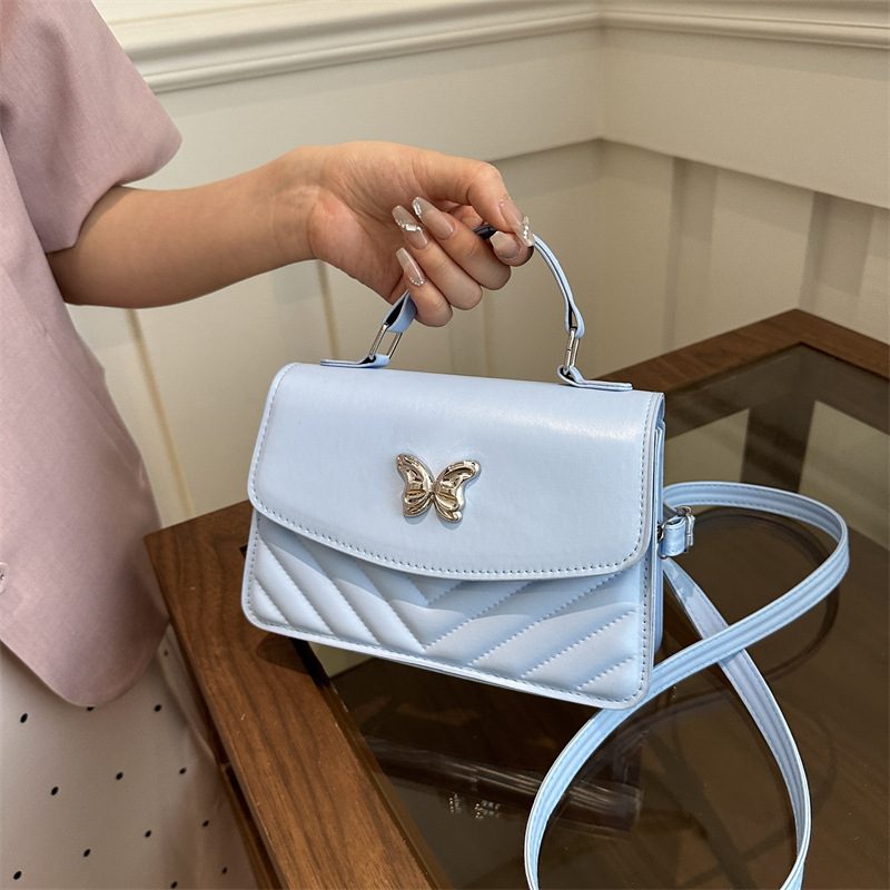 Solid Color Crossbody Mini Square Bag view 4