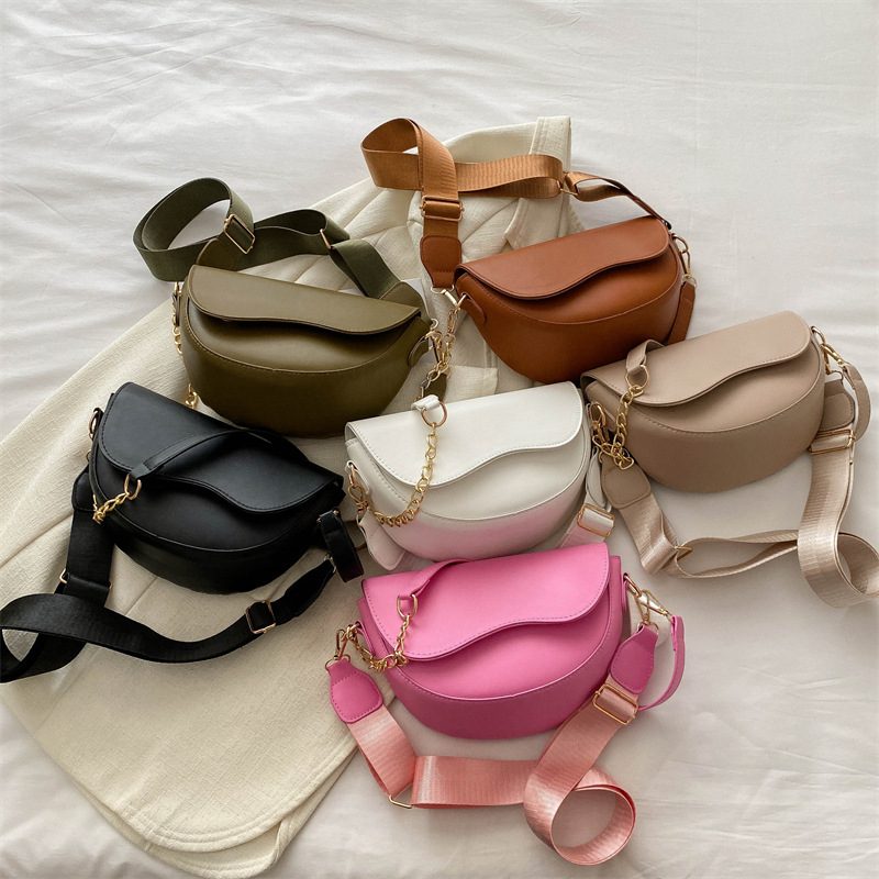 Vintage Saddle Crossbody Bag