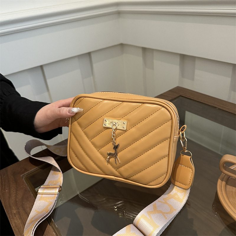 Wide Strap Crossbody Mini Square Bag view 4