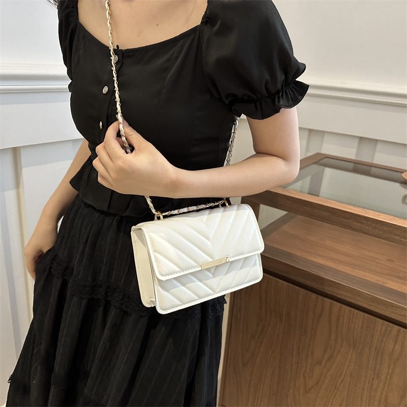 Top-Handle Crossbody Mini Square Bag view 3