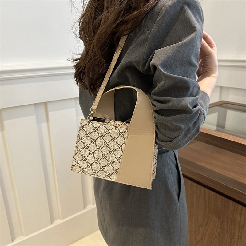 Spliced Top-Handle Crossbody Bag view 2