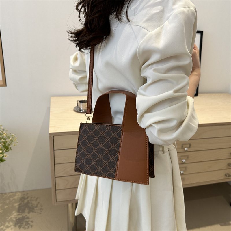 Spliced Top-Handle Crossbody Bag view 3