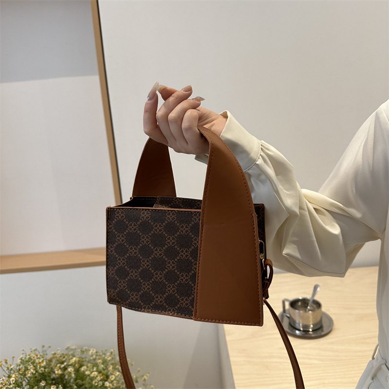 Spliced Top-Handle Crossbody Bag view 4