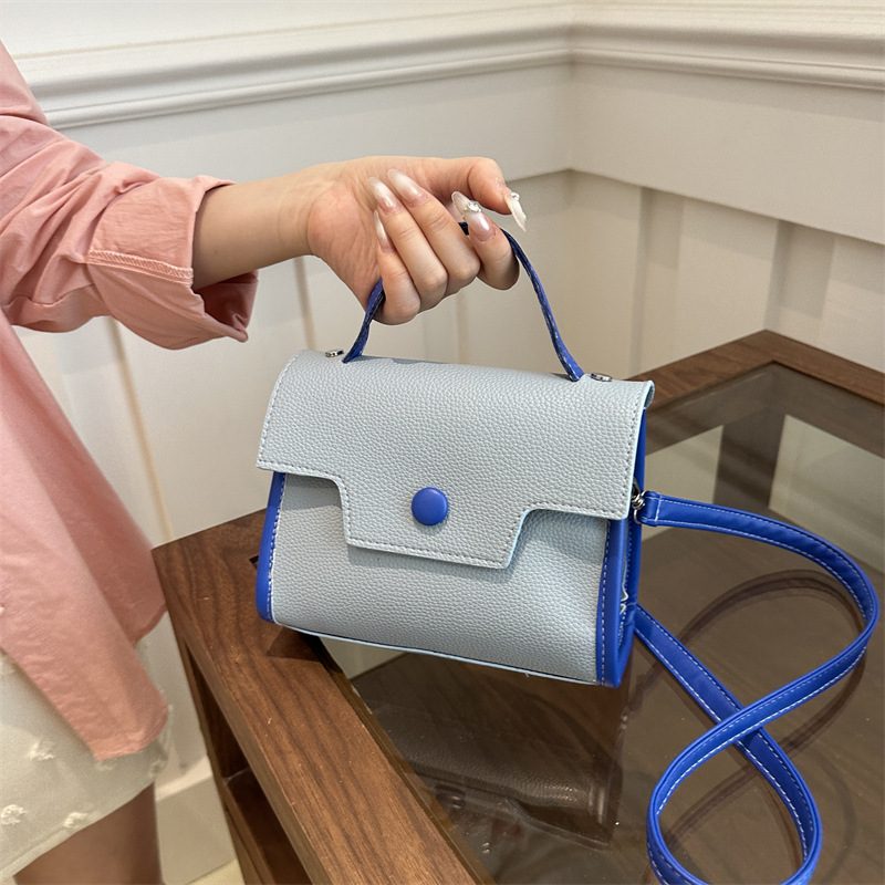 Spliced Crossbody Mini Square Bag view 4