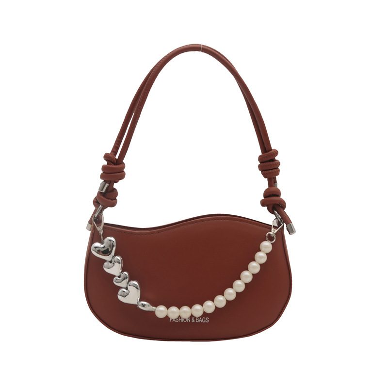 Pearl Chain Top-Handle Crossbody Bag view 8