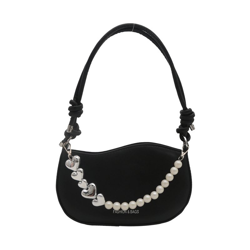 Pearl Chain Top-Handle Crossbody Bag view 9