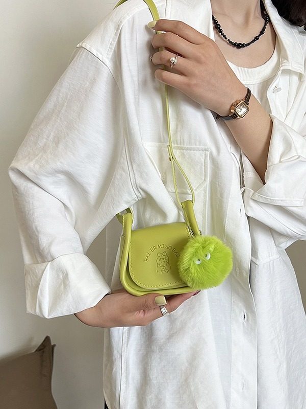 Minimalist Saddle Crossbody Top-Handle Bag view 2