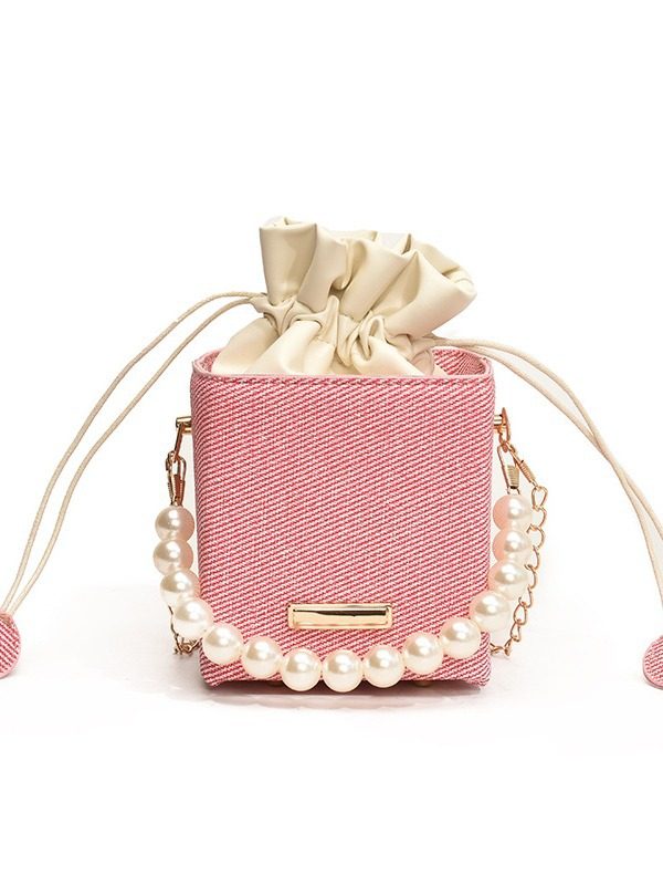 Pearl Chain Crossbody Shoulder Bag view 5