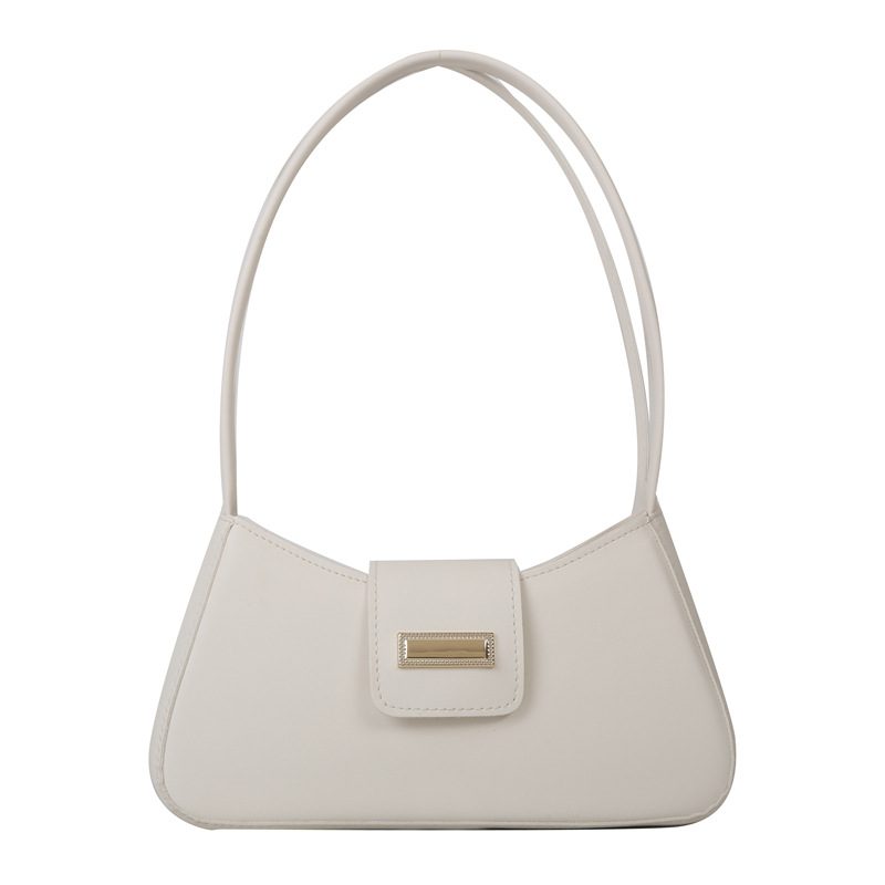 French Style Solid Color Baguette Shoulder Bag view 6