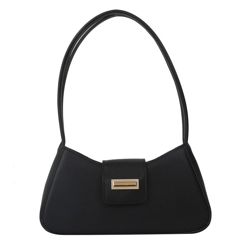 French Style Solid Color Baguette Shoulder Bag view 7